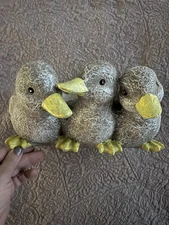 Plow & Hearth Duckling Triplets Planter Indoor Outdoor