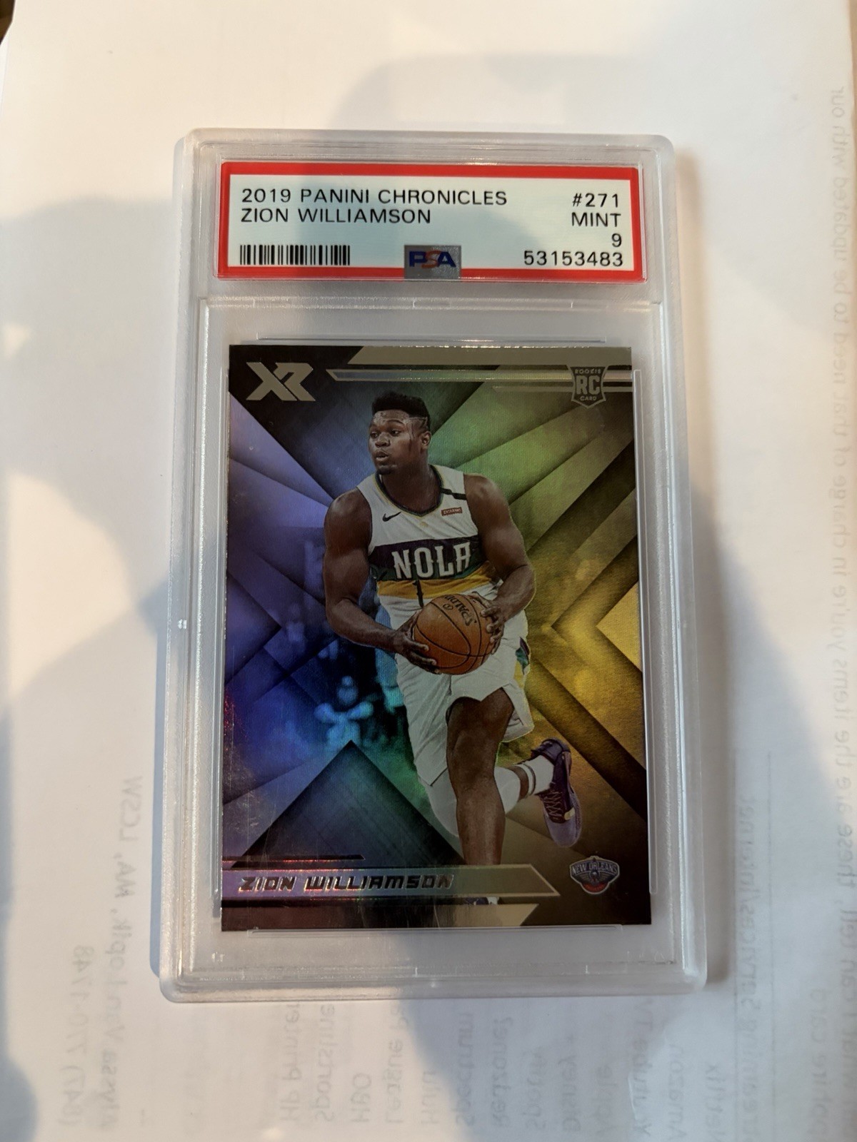 2019-20 Panini Chronicles - Xr Zion Williamson #271 (RC)