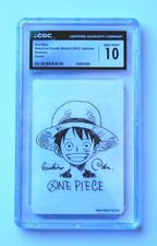 One Piece Luffy 2022 NatsuComi Exclusive Double Stickers Peeled CGC 10 Gem Mint