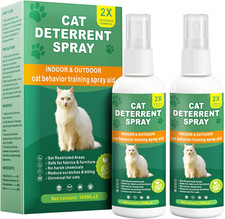 Cat Deterrent Spray - Natural  Effectiveindoor  Outdoor Deterrent for Furnitur