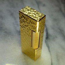 Accendino a gas Dunhill Rolla vintage corteccia oro funzionante