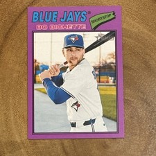 2026 Topps Heritage Bo Bichette #122 Light Purple Bordered Toronto Blue Jays
