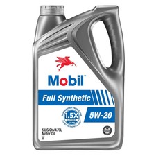 Mobil Full Synthetic Motor Oil 5W-20, 5 Quart Mobil 1 5W-20 Full Synthetic Motor 35.99 per gallon