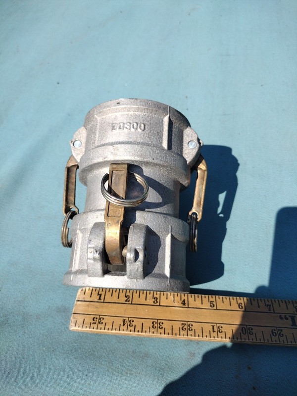 3" X 3" Part DD Female x Female Spool Coupler Aluminum Hose Camlock DD300AL
