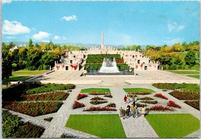 Vigeland Park Oslo Norway Postcard Fountain Monolith Mittet