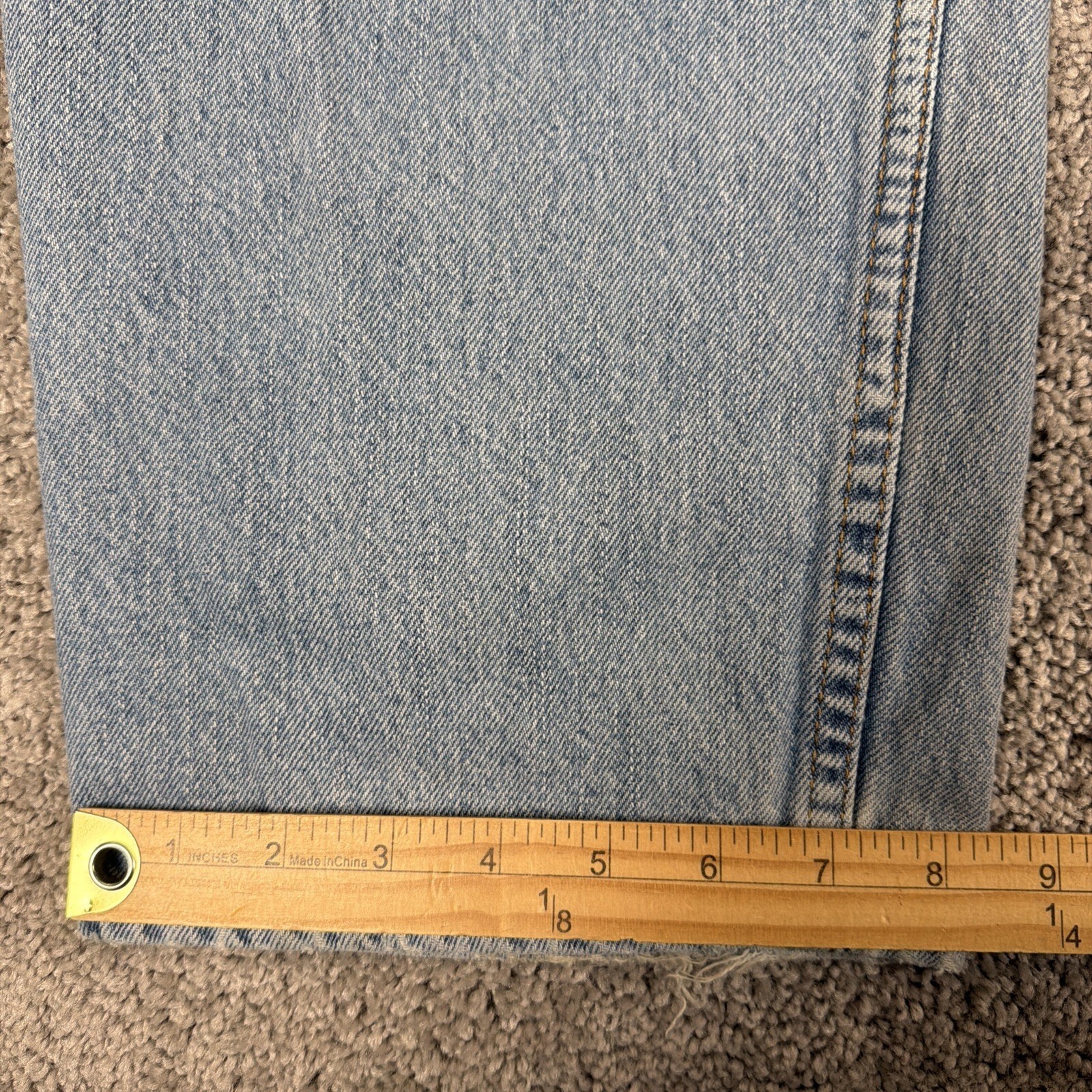 Levis 560 Jeans Mens 38x34 Blue Denim Loose Fit Baggy Skater Distressed Y2K Rave thumbnail 9