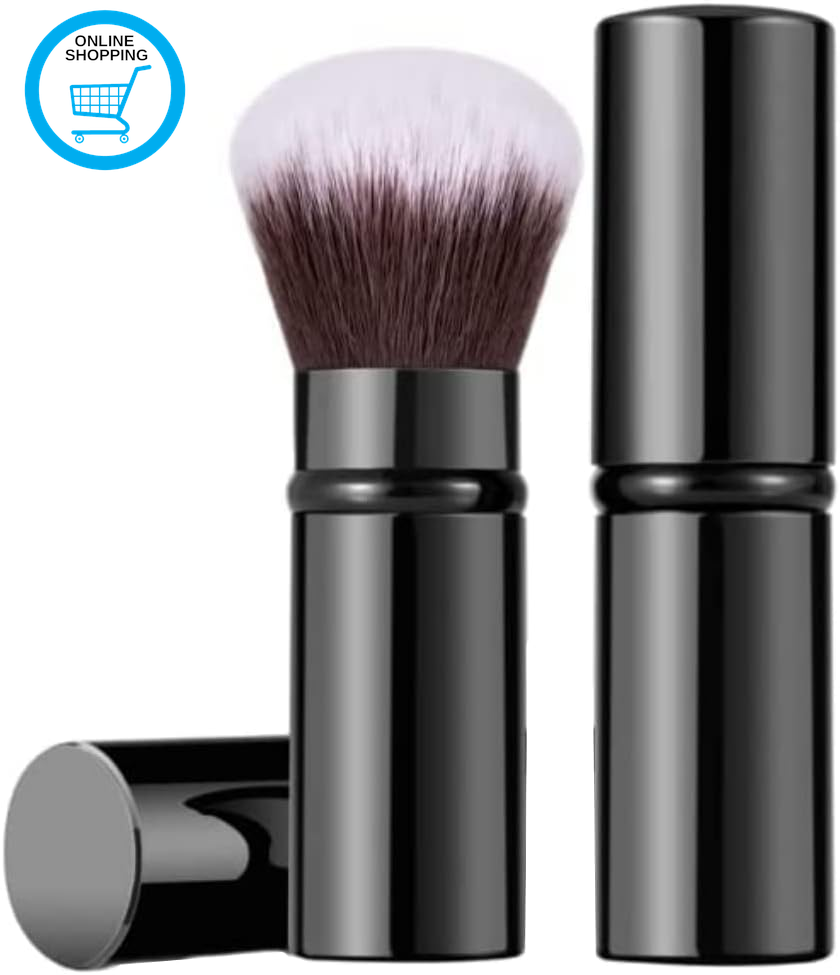 Retractable Makeup Brush Telescopic Face Brush Retractable Face Kabuki Brush rou