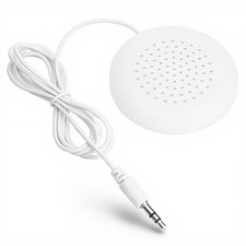 Luqeeg DIY Pillow Speaker, 3.5mm Wired Mini Stereo Speaker Under White