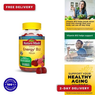 Nature Made Vitamin B12 Gummies 1000 mcg - Energy Metabolism Support