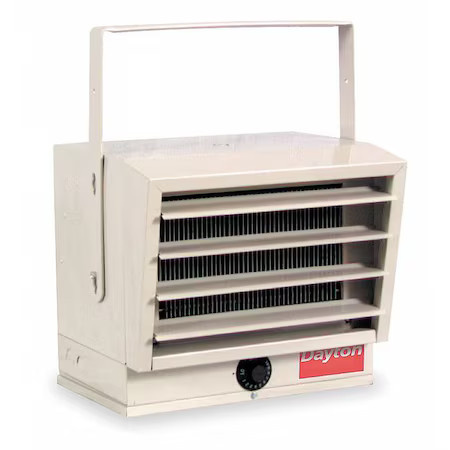 Dayton 3Ug73 Electric Wall & Ceiling Unit Heater, 1 Phase, 240/208Vac, 12-1/2