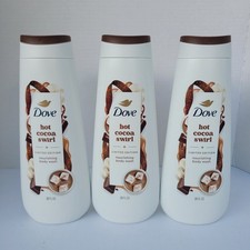 3PK Dove Beauty Limited Edition Holiday Treat Body Wash Hot Cocoa Swirl 20 fl oz