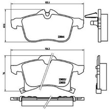 Satz Bremsbeläge Bremsklötze vorne für Opel Zafira A T98 B A05 | 851020