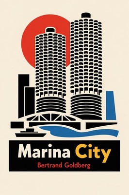  Marina City Poster - Bertrand Goldberg Design - 24x36  - Premium   Art