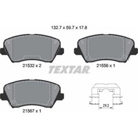 Textar 2153201 Bremsbelagsatz FüR KIA Hyundai I30 I30 Fastback Ceed Cerato Koup