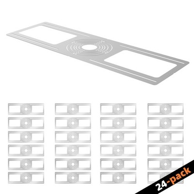 Lot  24-Pack 26''×8.3'' Embedded Light Mounting Plate|Universal Fit 2-6in Fixtures