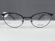 Matsuda Eyeglasses Frames Woman Black M3033 Chiseled Cat Eye Oval NP:415