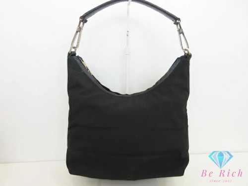 Gucci Handbag One Shoulder Bag 000.0602.200047 Nylon Canvas Leather Black Logo S
