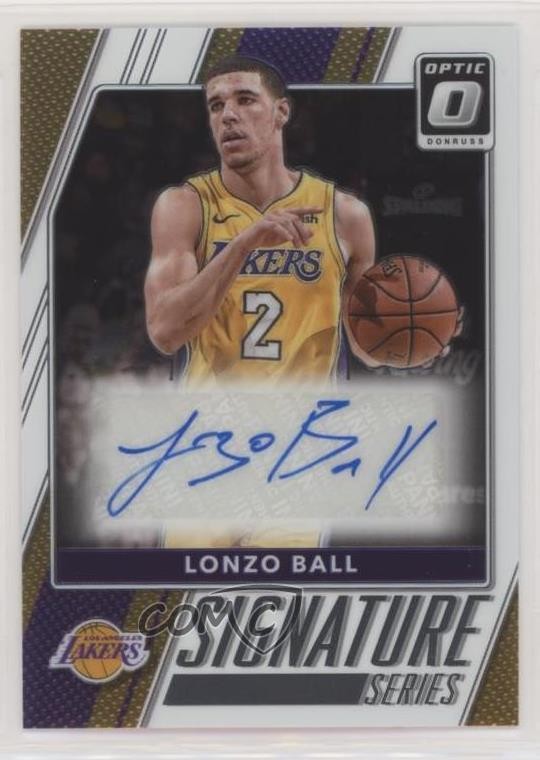 2017-18 Panini Donruss Optic Signature Series Lonzo Ball #16 Auto 01w3