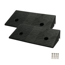 3.5" Rise 2pack Rubber Curb Ramps for Wheelchair Threshold Driveway 3.5"inch