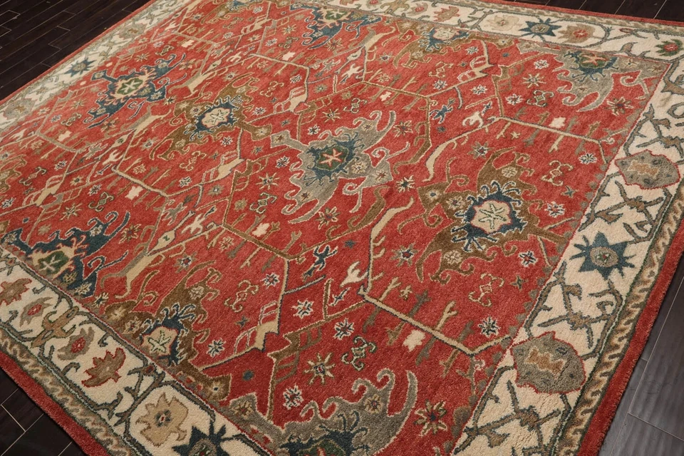 Pottery Barn Adeline Wool area rug | Hand made Rug | Designer Rug sale - Image 3 of 4