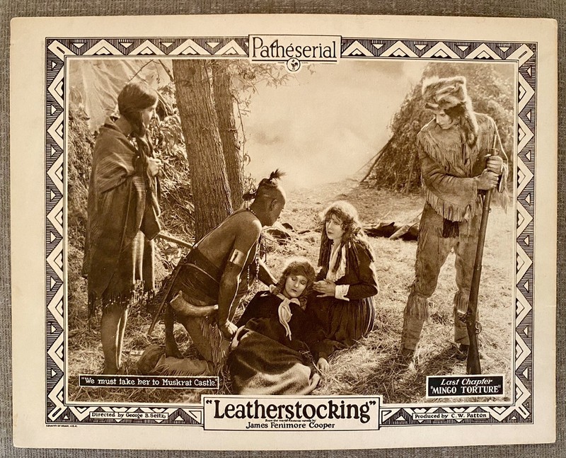 LEATHERSTOCKING 1924 11X14 SILENT FILM MOVIE LOBBY CARD ANTIQUE ORIGINAL RARE!
