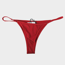 Charlie Holiday Mulberry Sangria String Bottom Bikini Swimwear Size Large