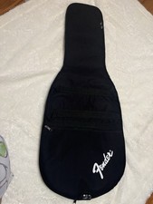 Fender Padded Electric Guitar Carry Case Gig Bag Soft Shell Double Strap Black