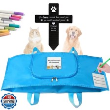 Jwizyotr Eco-Friendly Pet Casket Body Bag, Pet Burial Box with Dignity, Dog C