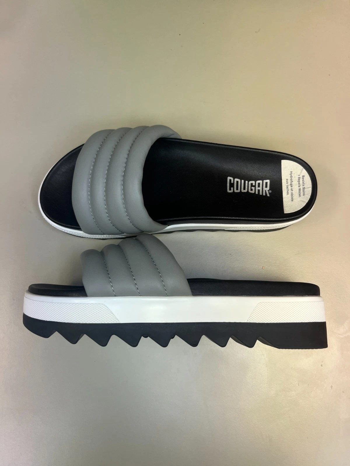 PUMA Sandali donna Cougar Prato plateau slide grigio taglia US7