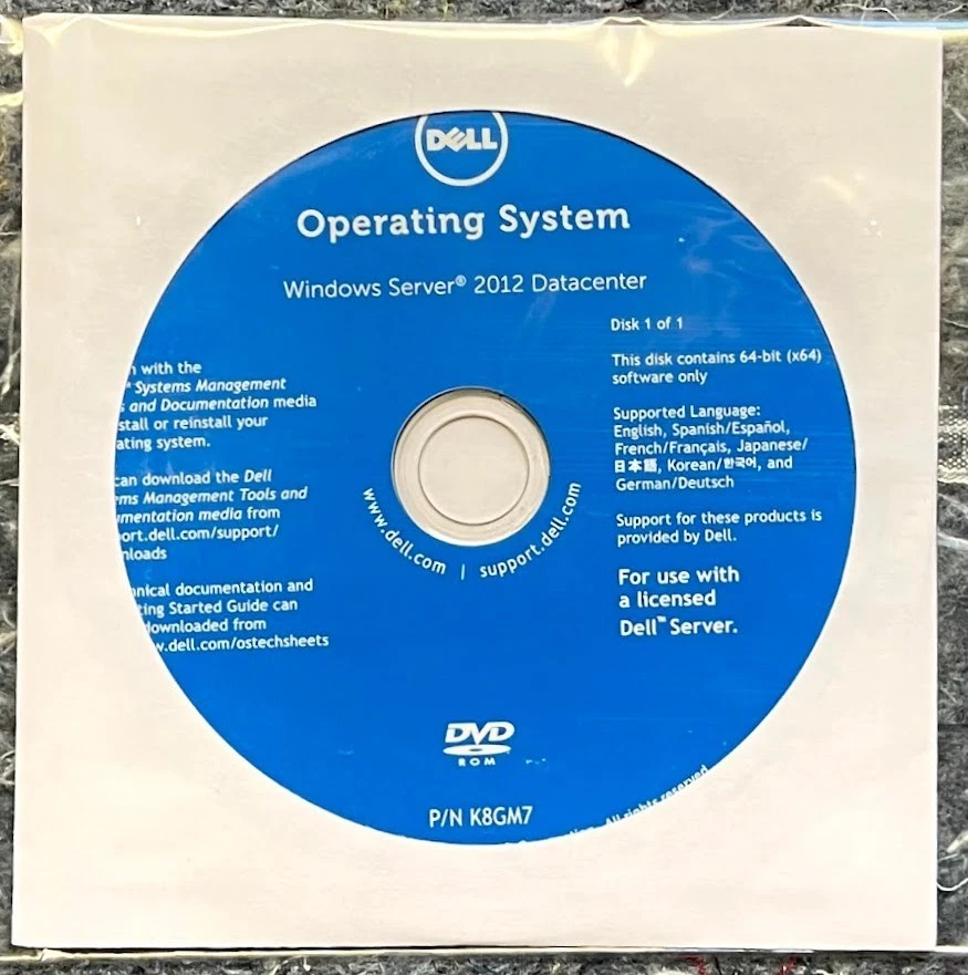 Dell / Microsoft Windows Server 2012 Datacenter DVD Installation Media / 39X5D - Image 3 of 4