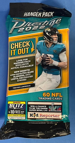 2022 PANINI PRESTIGE FOOTBALL HANGER PACK-60 CARDS.. NEW FACTORY SEALED