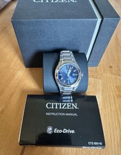 Citizen Eco-Drive Herren Armbanduhr Titan bla...