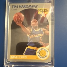 NBA Hoops 1990-91 Tim Hardaway Rookie #113 Golden State Warriors Basketball