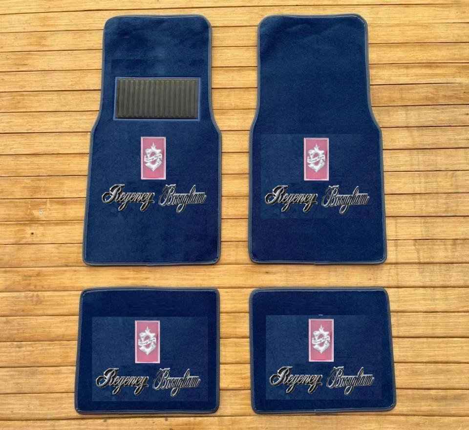 Juego de 4 alfombrillas alfombras azules para Oldsmobile 98 Regency Brougham Foto 2 de 2