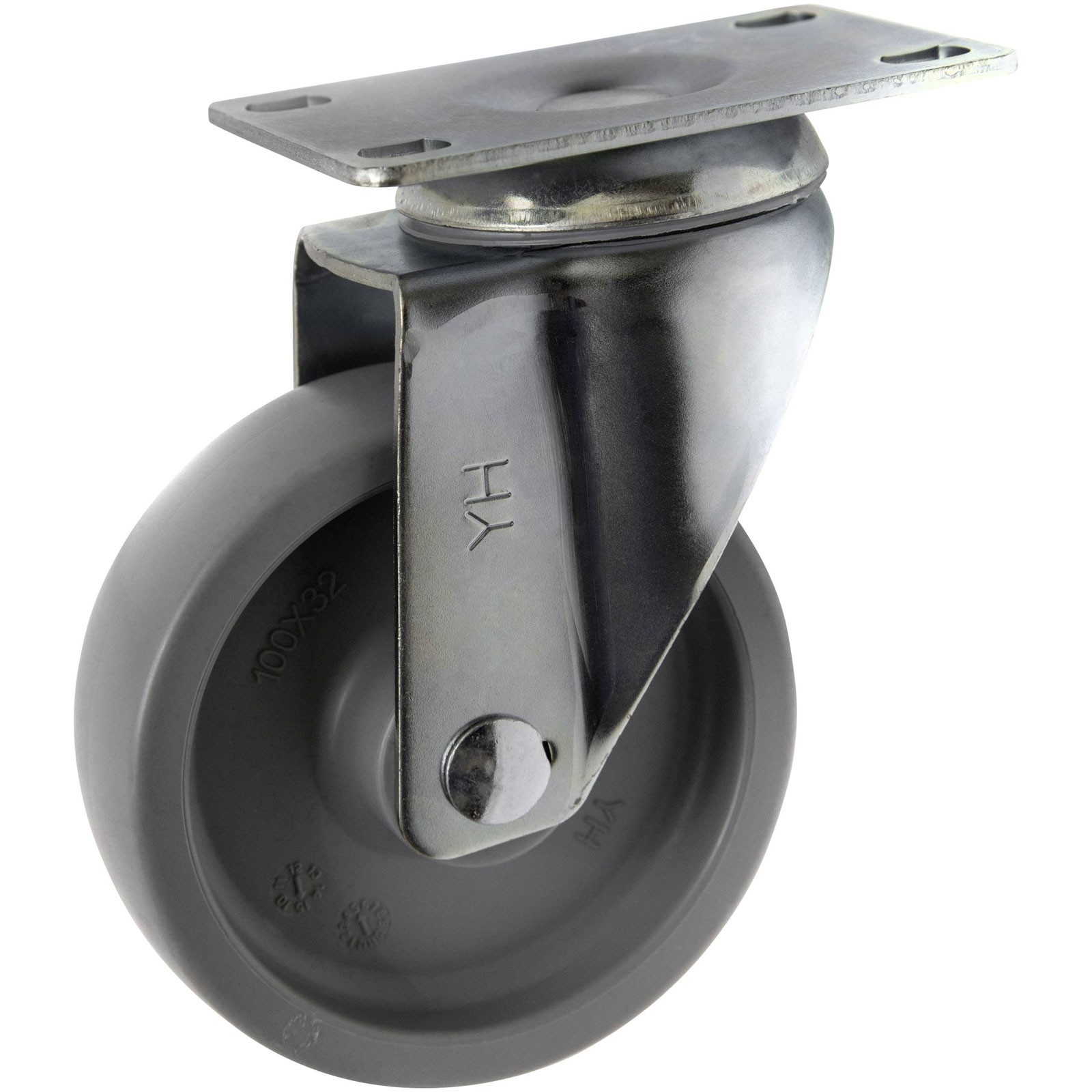 Toolcraft Swivel Castor 100mm Plate 125kg Capacity