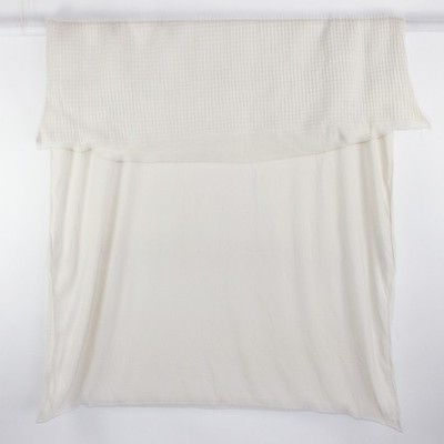 Unbranded Solid White Color Waffle Fabric Twin Duvet/Comforter Cover