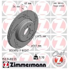 Zimmermann Scheibenbremse 26038412 hinten rechts 34216775289