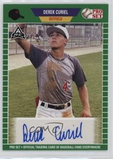 2021 Leaf Pro Set Baseball Blaster Green Derek Curiel #PS-DC1 Auto yl0