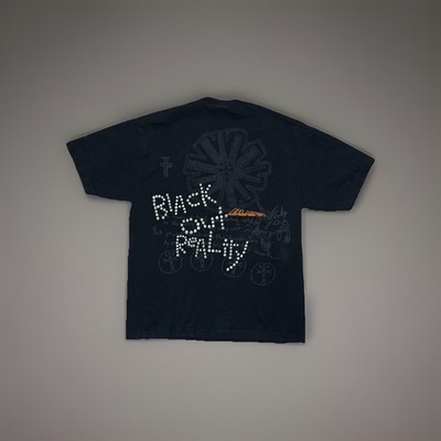 Travis Scott Cactus Jack X Blackhaine Black Soft Riot Tee Utopia Merch Size L