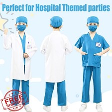 S3XY-FIV5 Kids Nurse Doctor Dentist Costume Play Pretend Party