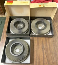 Lot of 3 Kodak Carousel 140 Slide Trays Transvue   w/Boxes