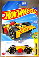 2025 Hot Wheels #117 Experimotors 2/10 FLIPPIN FAST Yellow-Gray w/Black 5 Spoke