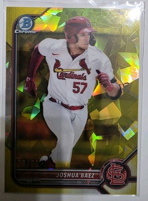 2022 Bowman Chrome Joshua Baez Yellow Sapphire /99