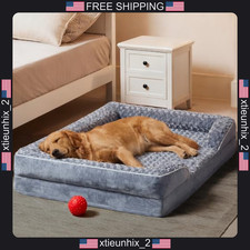 Large Orthopedic Dog Bed 36x27in Washable Support for Senior Dogs