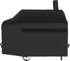 NEXCOVER Offset Smoker Cover - 60 Inch Waterproof Charcoal 60", Black 