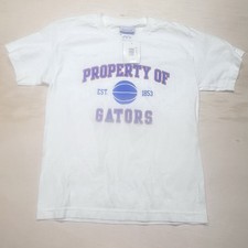 VTG Reebok Made In USA Florida Gators Basketball T Shirt youth Medium White NWT