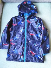 Joules Boys Waterproof Jacket Raincoat  Size 7 Years Navy