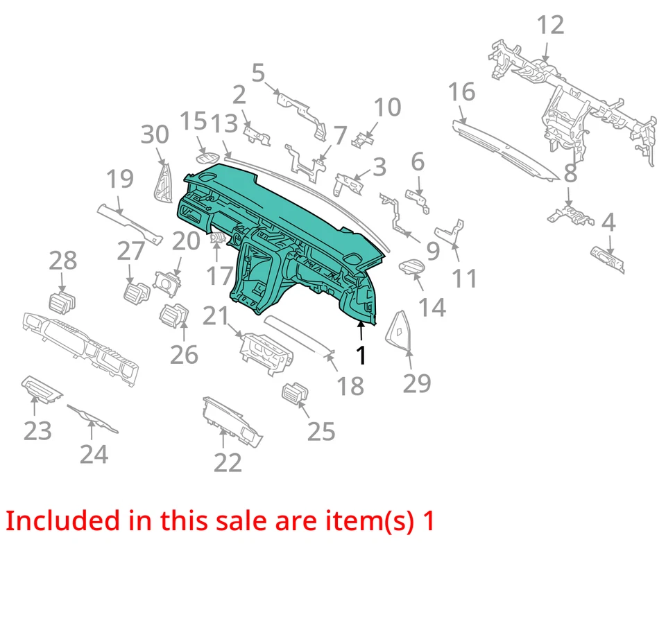 适用于 2004 2005 年 2006 起亚 AMANTI 完整仪表板面板 Assy 原始设备制造商见裂纹! — 第 4/4 张图片