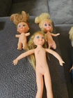 Vintage Set Of 3 1965 Mattel Bendable Tutti Doll.