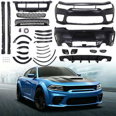 For 2015 - 2023 Dodge Charger Widebody Kit Front and Rear Bumper Set